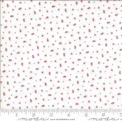 Roselyn Tiny Calico Cream Red