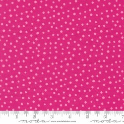 Flower Patches Dots Raspberry