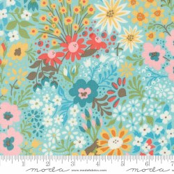 Sunday Brunch Floral Aqua