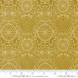 Imaginary Flowers Damask Golden