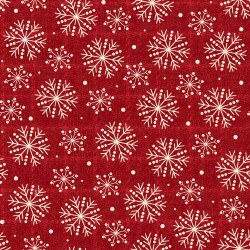 Holly Jolly Snowflakes Red