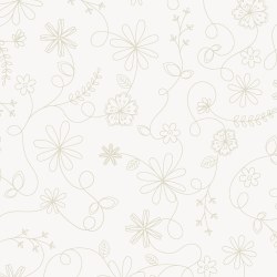 Swirl Floral 108" Light Cream