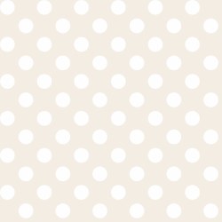 Large Dots 108" Cream