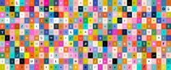 Selvedge Magic Letters Multi