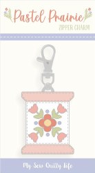 Pastel Prairie Spool  Zip Pull