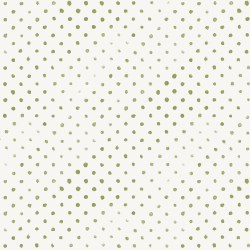 Chicken Scratch Polka Dot White Green