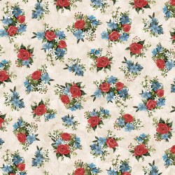 Farmhouse Americana Flower Ecru