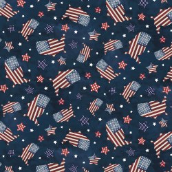 Farmhouse Americana Maps Navy