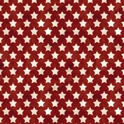 Farmhouse Americana Stars Red/Ecru
