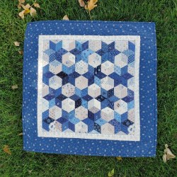 Pam's Stars Table Topper Blue