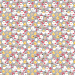Down on the Farm Chickens Gray