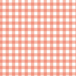 It's a Girl Gingham Coral