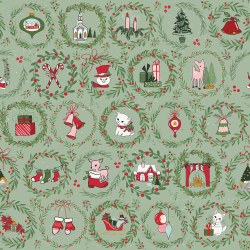 Mistletoe & Holly Wreath Sage