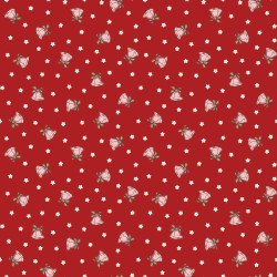 Mistletoe & Holly Bells Red