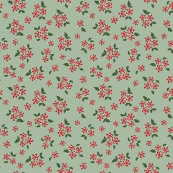 Mistletoe & Holly Floral Sage
