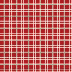 Mistletoe & Holly Plaid Red