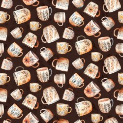 Coffee Time Mugs Brown