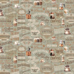 Coffee Time Text Sage