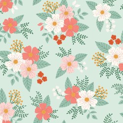 Flannel Meadow Floral Mint