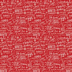A Perfect Winter Text Red
