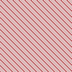 A Perfect Winter Stripes Red