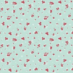 Little Ladybug Flowers Blue
