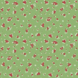 Little Ladybug Flowers Green