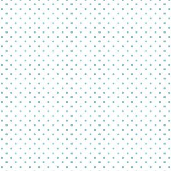 Swiss Dot White on Aqua