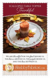 Scalloped Table Topper Thankful Scalloped Table Topper Thankful