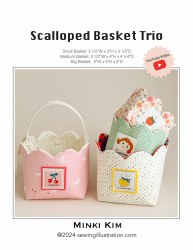 Scalloped Basket Trio Scalloped Basket Trio