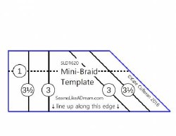 Mini Braid Template Ruler Mini Braid Template Ruler