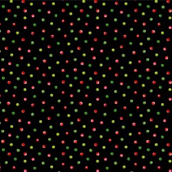 Watermelon Dots Black