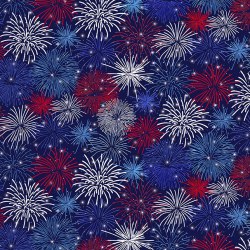 Patriotic Fireworks Navy