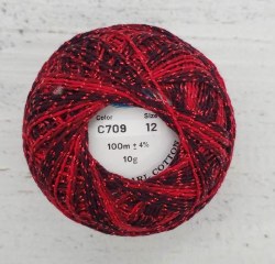 Valdani C709 Red Sparkle Sz12