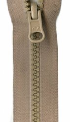 Zipper ReSeparating 18in Beige