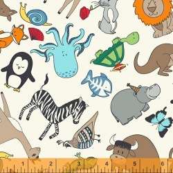 A to Zoo Animals Ivory