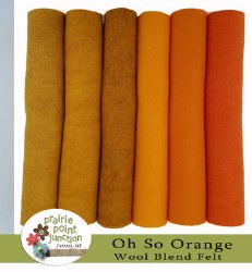 SUNBURST Wool Felt, Merino Wool Blend Felt, Wool Blend, Wool Felt Yardage  Wool Felt Fabric, Orange Felt Fabric, Orange Felt Yardage