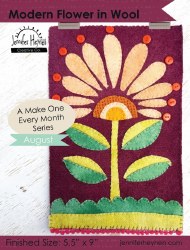 Modern Flower in Wool