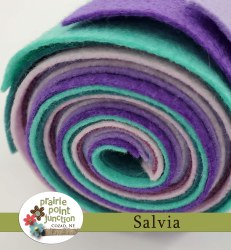 Additional picture of Salvia Wool Blend Felt Bundle