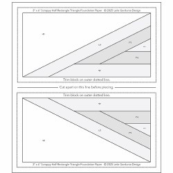 Additional picture of Scrappy Half Rectangle Paper