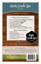 Additional picture of Wooly Candle Mat June