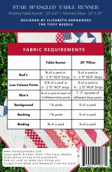 Additional picture of Star Spangled Table Runner
