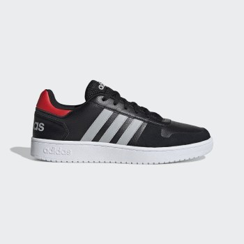 Adidas Hoops 2.0 Black Grey White Red 