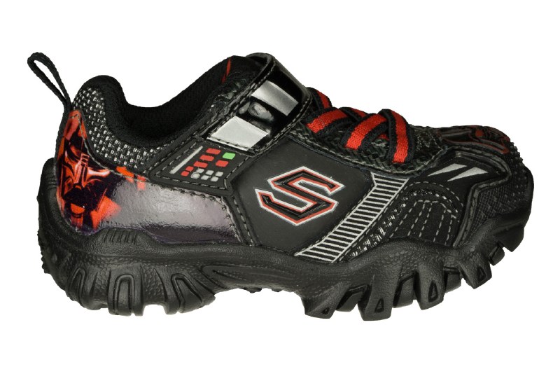 skechers black and red