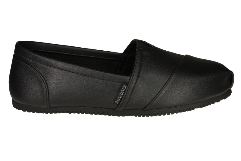 skechers womens black work shoes