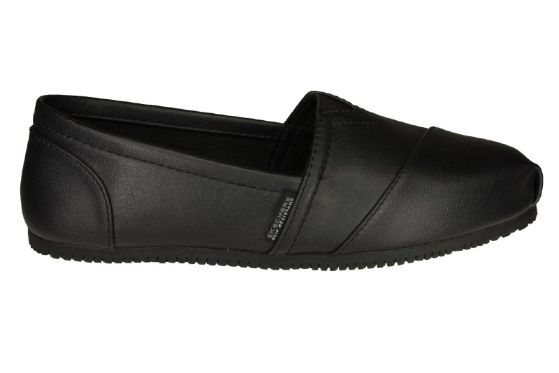 skechers all black work shoes