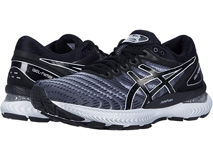 gel nimbus 22 white black