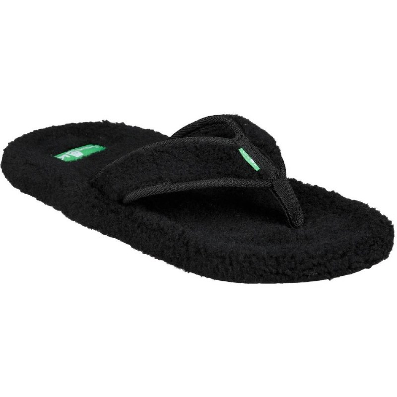 fuzzy thong sandals