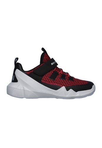red and black skechers