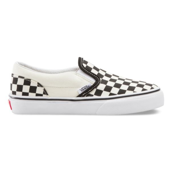 youth white slip on vans